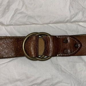 RRL leather belt.